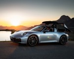 2021 Porsche 911 Targa 4 (Color: Dolomite Silver Metallic) Front Three-Quarter Wallpapers 150x120
