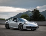 2021 Porsche 911 Targa 4 (Color: Dolomite Silver Metallic) Front Three-Quarter Wallpapers 150x120
