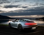 2021 Porsche 911 Targa 4 (Color: Dolomite Silver Metallic) Rear Three-Quarter Wallpapers 150x120