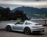 2021 Porsche 911 Targa 4 (Color: Dolomite Silver Metallic) Rear Three-Quarter Wallpapers 150x120