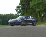 2021 Porsche 911 Targa 4 (Color: Gentian Blue) Front Three-Quarter Wallpapers 150x120