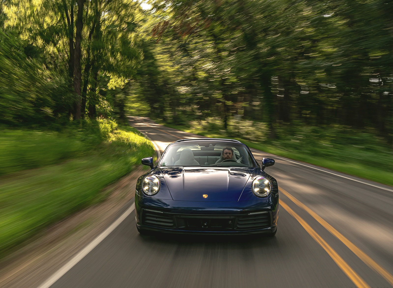 2021 Porsche 911 Targa 4 (Color: Gentian Blue) Front Wallpapers #1 of 126