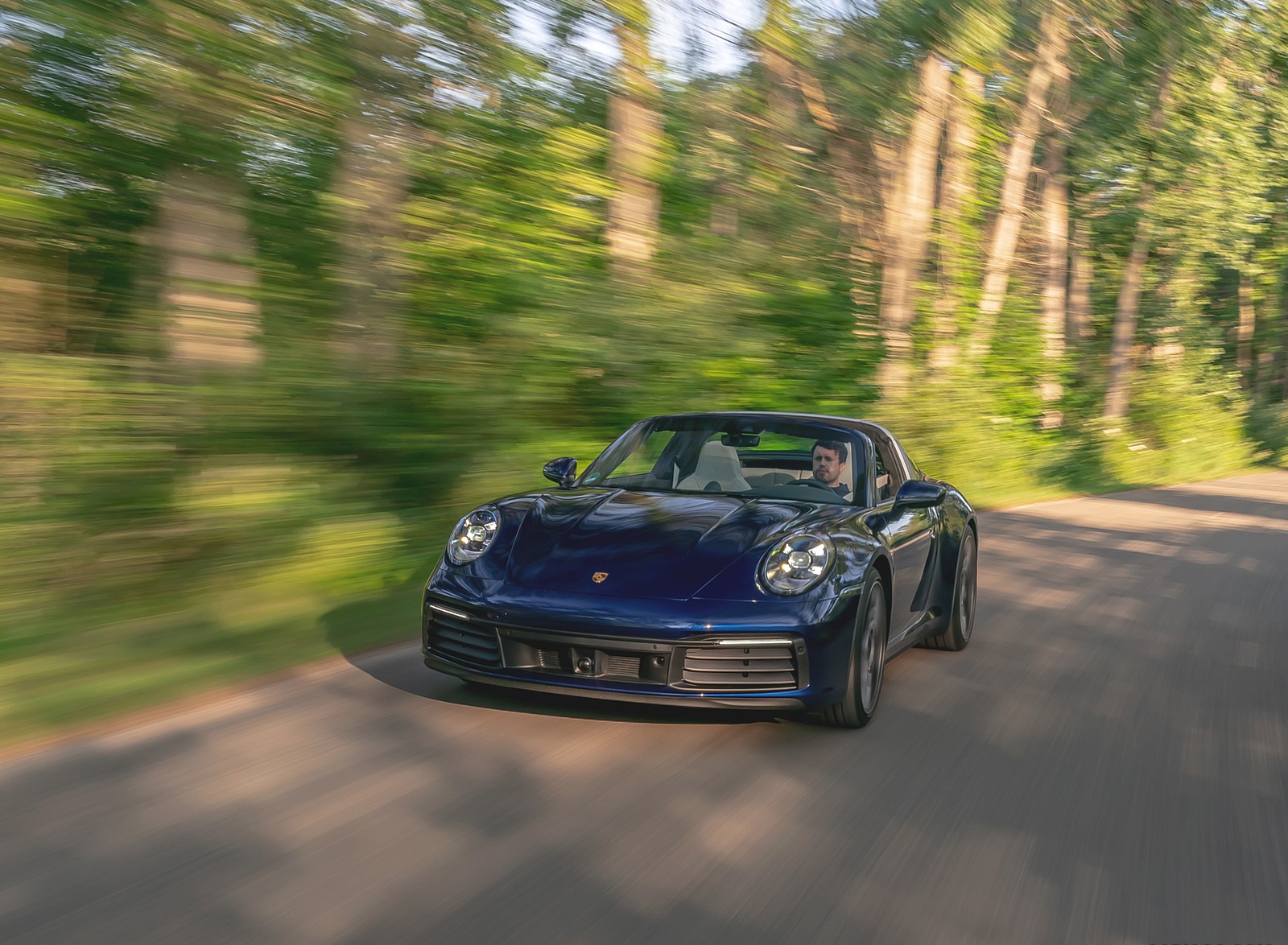 2021 Porsche 911 Targa 4 (Color: Gentian Blue) Front Wallpapers (4)
