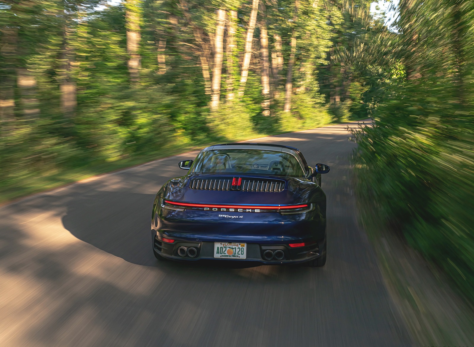 2021 Porsche 911 Targa 4 (Color: Gentian Blue) Rear Wallpapers  (15)