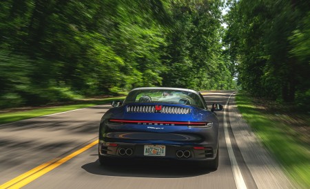 2021 Porsche 911 Targa 4 (Color: Gentian Blue) Rear Wallpapers 450x275 (7)