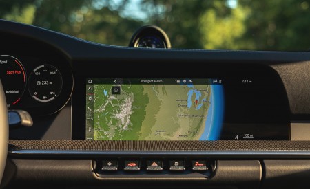 2021 Porsche 911 Targa 4S (Color: Racing Yellow) Central Console Wallpapers 450x275 (83)