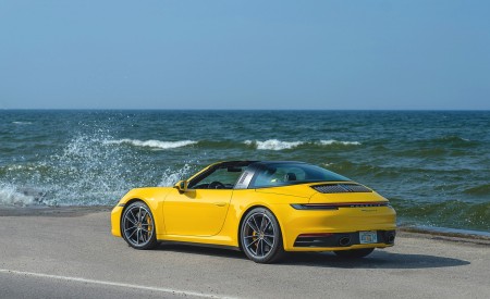 2021 Porsche 911 Targa 4S (Color: Racing Yellow) Rear Three-Quarter Wallpapers 450x275 (19)