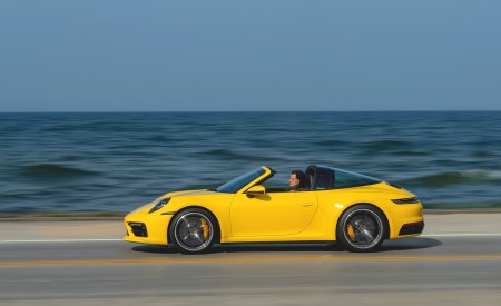 2021 Porsche 911 Targa 4S (Color: Racing Yellow) Side Wallpapers 450x275 (21)