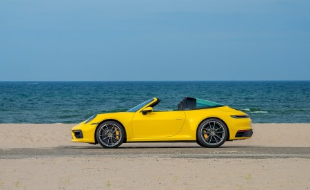 2021 Porsche 911 Targa 4S (Color: Racing Yellow) Side Wallpapers 450x275 (22)