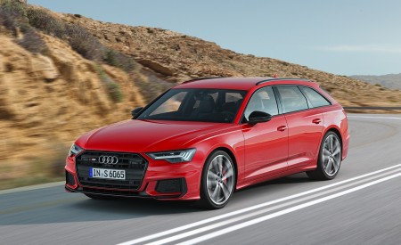 2020 Audi S6 Avant TDI (Color: Tango Red) Front Three-Quarter Wallpapers  450x275 (23)
