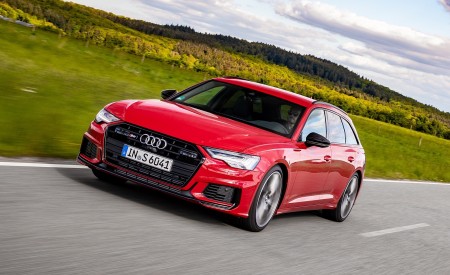 2020 Audi S6 Avant TDI (Color: Tango Red) Front Three-Quarter Wallpapers 450x275 (3)