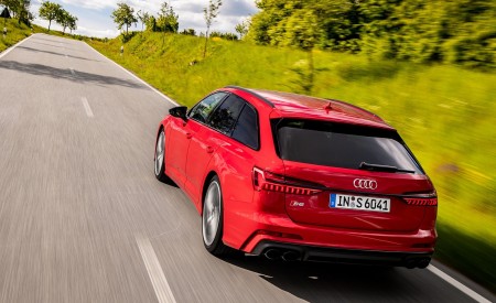 2020 Audi S6 Avant TDI (Color: Tango Red) Rear Three-Quarter Wallpapers  450x275 (7)
