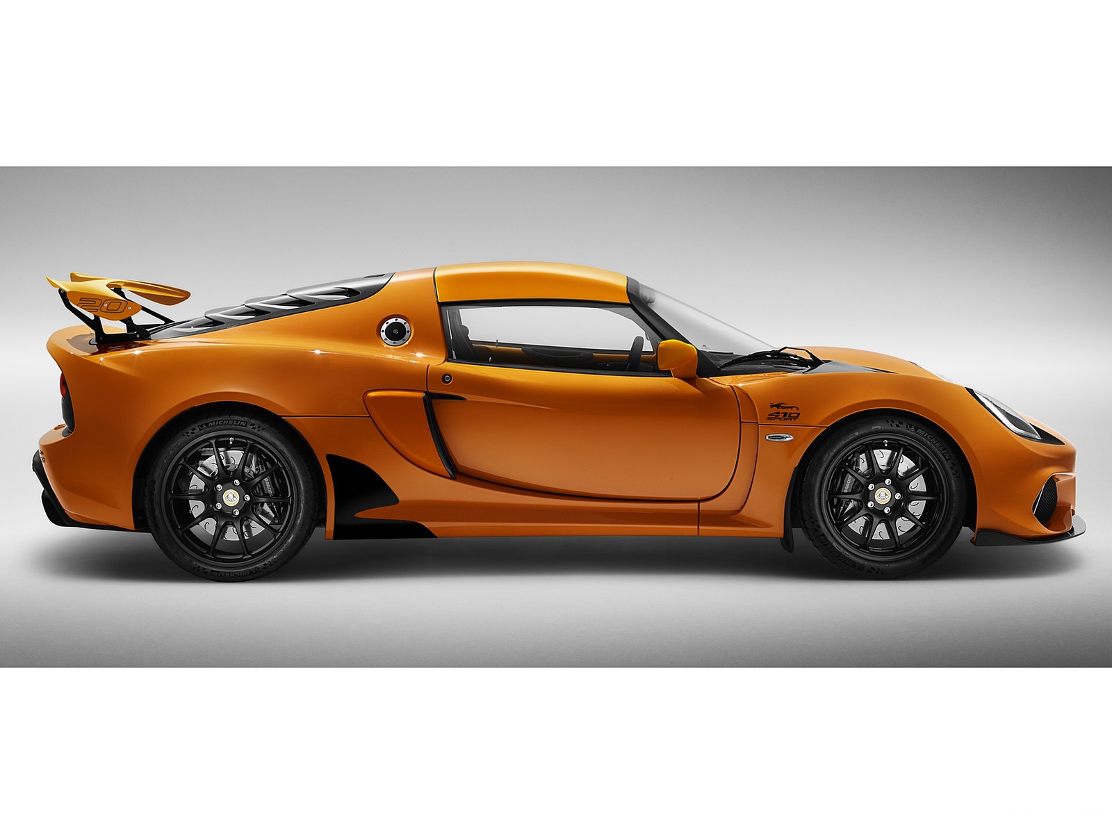 2020 Lotus Exige Sport 410 20th Anniversary (Color: Chrome Orange) Side Wallpapers (10)