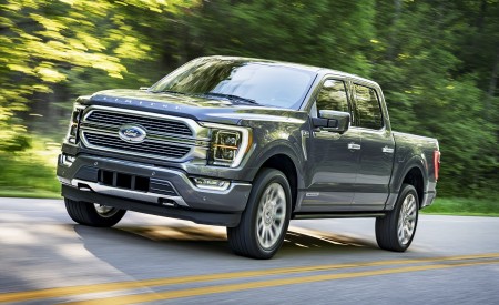 2021 Ford F-150 Limited (Color: Smoked Quartz) Front Three-Quarter Wallpapers 450x275 (9)