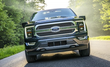 2021 Ford F-150 Limited (Color: Smoked Quartz) Front Wallpapers 450x275 (8)