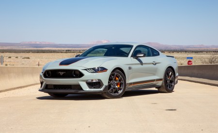 2021 Ford Mustang Mach 1 (Color: Fighter Jet Gray) Front Three-Quarter Wallpapers 450x275 (10)