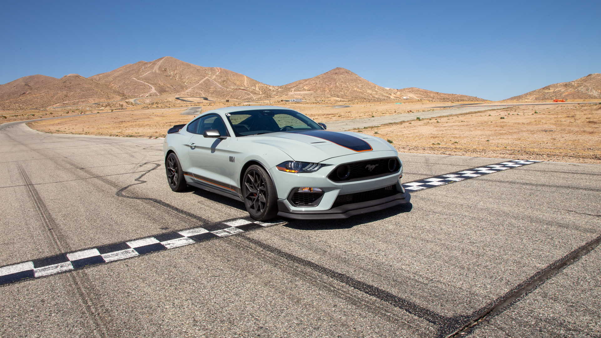 2021 Ford Mustang Mach 1 (Color: Fighter Jet Gray) Front Three-Quarter Wallpapers (8)