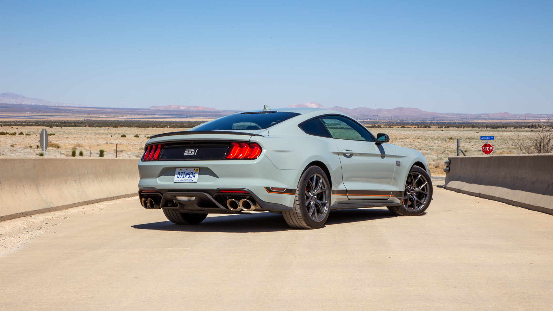 2021 Ford Mustang Mach 1 (Color: Fighter Jet Gray) Rear Three-Quarter Wallpapers (12)