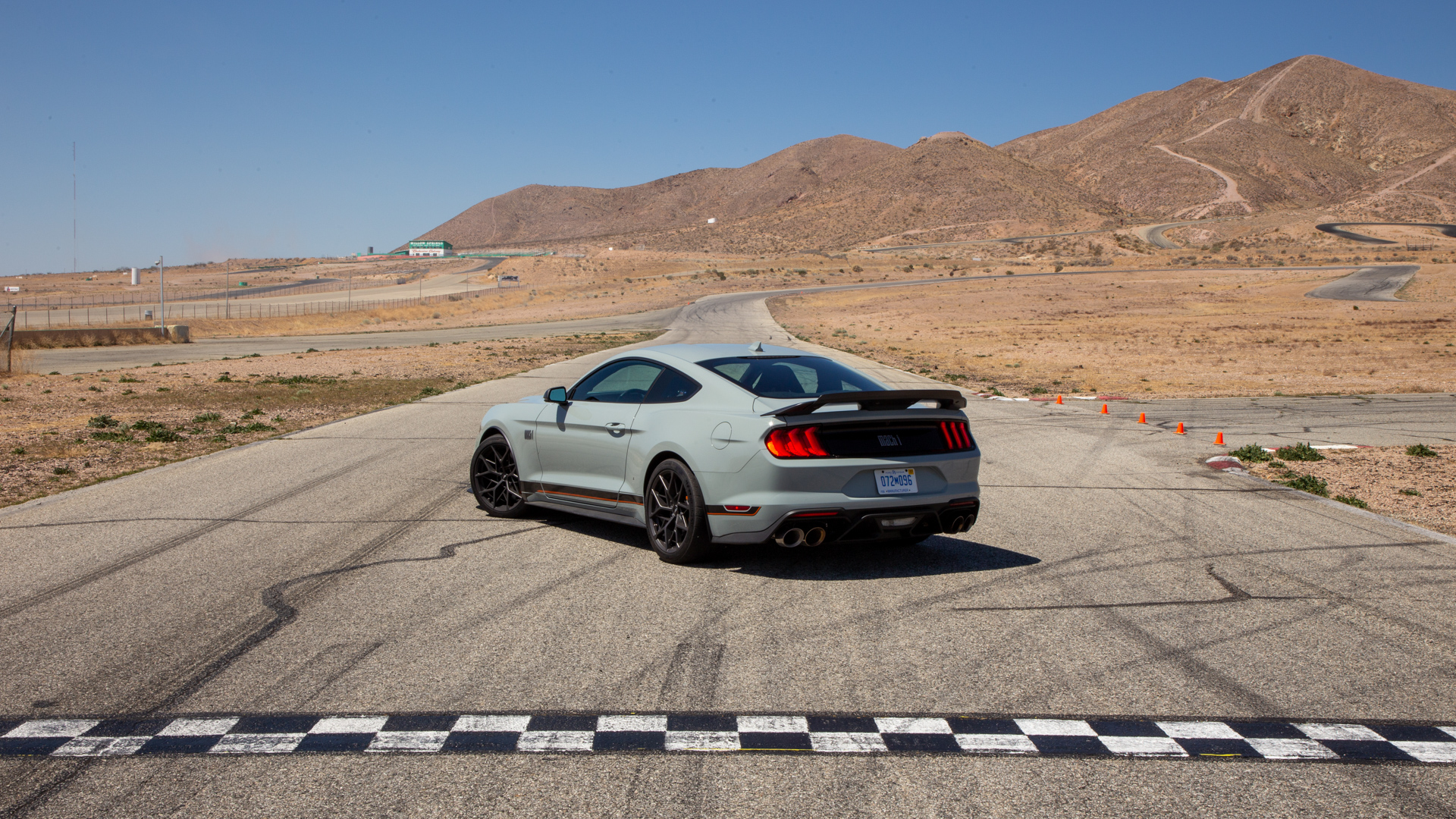 2021 Ford Mustang Mach 1 (Color: Fighter Jet Gray) Rear Three-Quarter Wallpapers (9)