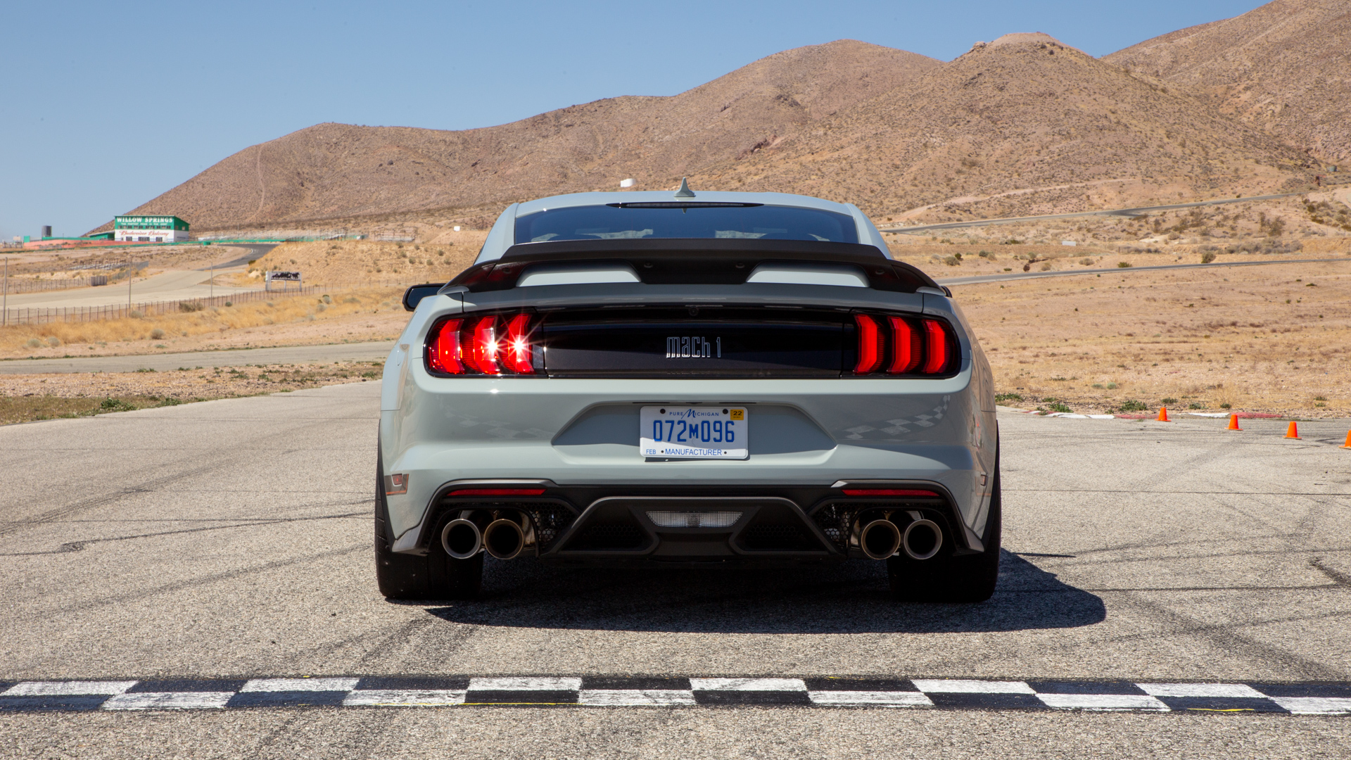 2021 Ford Mustang Mach 1 (Color: Fighter Jet Gray) Rear Wallpapers (5)