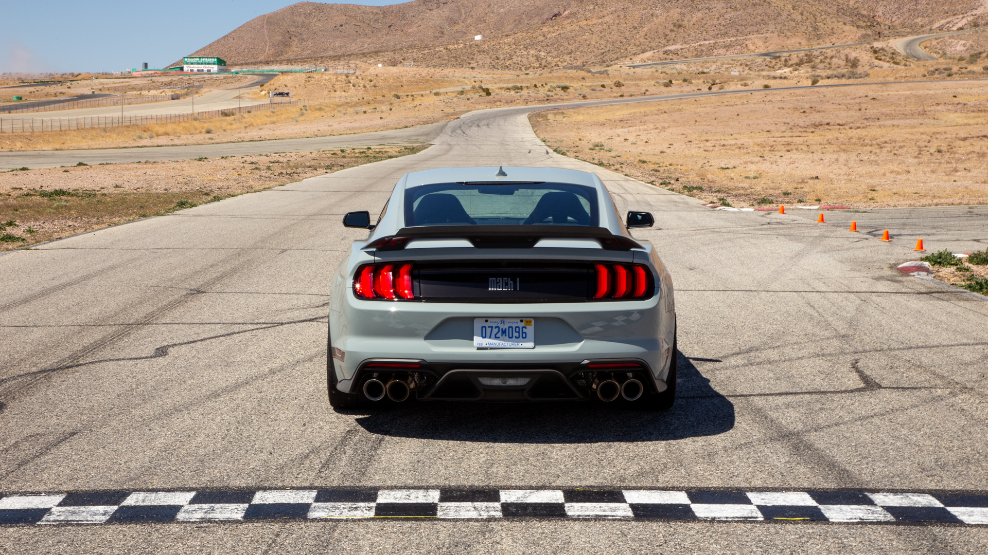 2021 Ford Mustang Mach 1 (Color: Fighter Jet Gray) Rear Wallpapers (6)