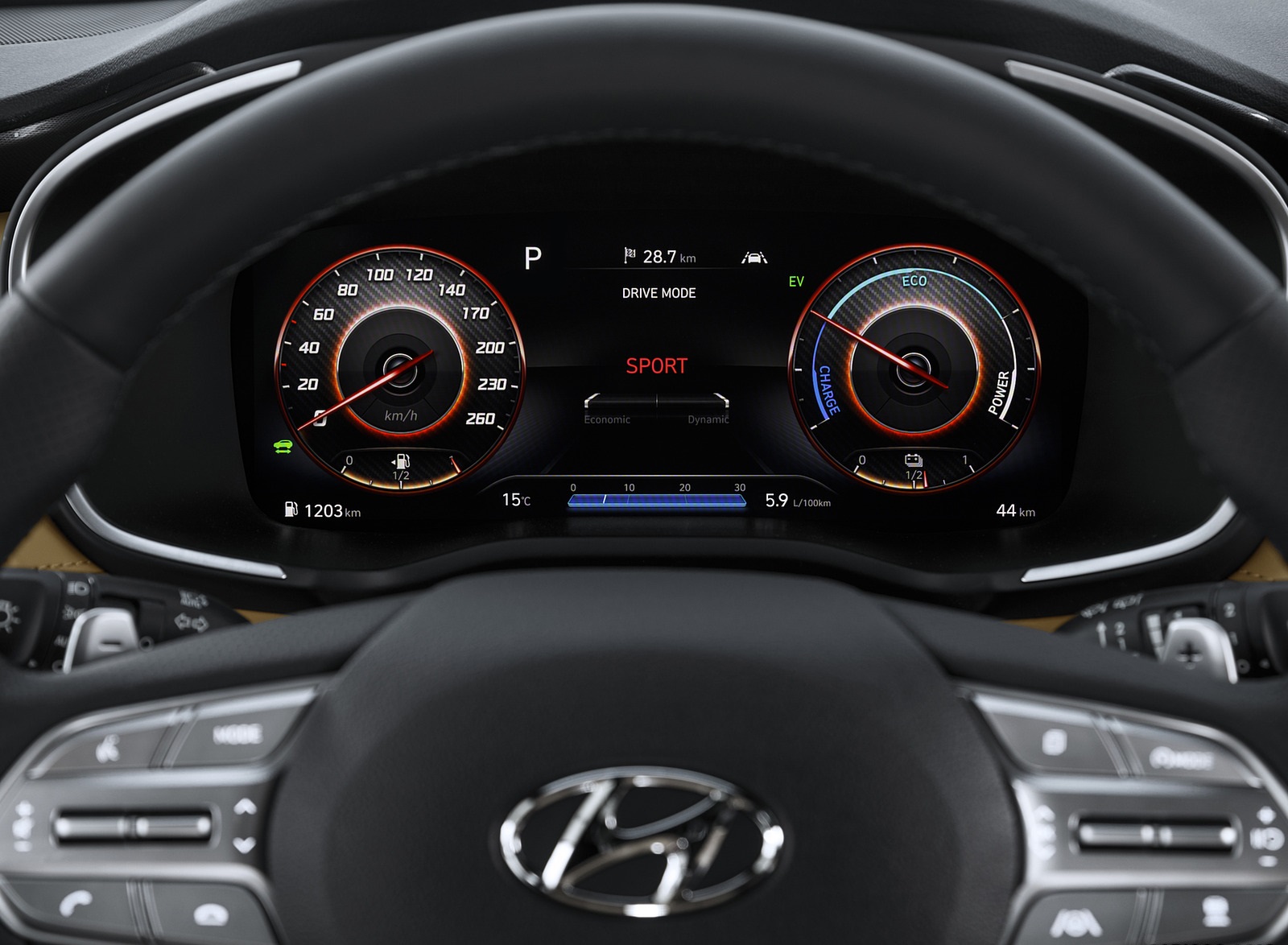 2021 Hyundai Santa Fe Digital Instrument Cluster Wallpapers #17 of 17