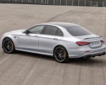 2021 Mercedes-AMG E 63 S (Color: Hightech Silver Metallic) Rear Three-Quarter Wallpapers 150x120