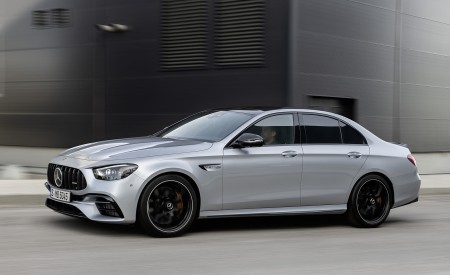 2021 Mercedes-AMG E 63 S (Color: Hightech Silver Metallic) Side Wallpapers 450x275 (80)