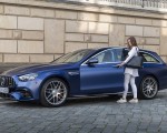 2021 Mercedes-AMG E 63 S Estate 4MATIC+ (Color: Designo Magno Brilliant Blue) Front Three-Quarter Wallpapers 150x120 (43)