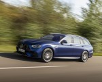 2021 Mercedes-AMG E 63 S Estate 4MATIC+ (Color: Designo Magno Brilliant Blue) Front Three-Quarter Wallpapers 150x120