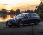 2021 Mercedes-AMG E 63 S Estate 4MATIC+ (Color: Designo Magno Brilliant Blue) Front Three-Quarter Wallpapers 150x120