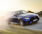 2021 Mercedes-AMG E 63 S Estate (Color: Brilliant Blue Magno) Front Three-Quarter Wallpapers 150x120