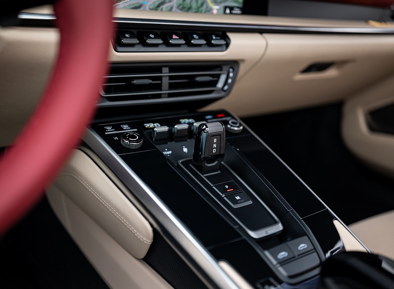 2021 Porsche 911 Targa 4S Heritage Design Edition (Color: Cherry Metallic) Central Console Wallpapers #59 of 82