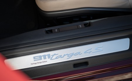 2021 Porsche 911 Targa 4S Heritage Design Edition (Color: Cherry Metallic) Door Sill Wallpapers 450x275 (58)
