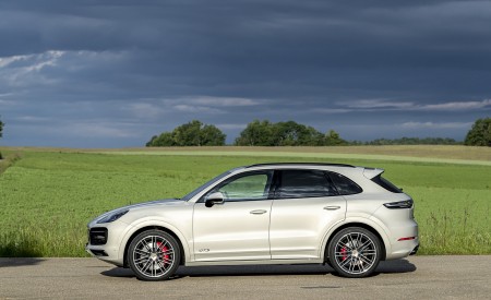 2021 Porsche Cayenne GTS (Color: Sechura Beige Metallic) Side Wallpapers 450x275 (62)