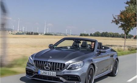 2019 Mercedes-AMG C 63 S Cabrio Front Three-Quarter Wallpapers 450x275 (4)