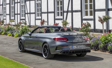 2019 Mercedes-AMG C 63 S Cabrio Rear Three-Quarter Wallpapers 450x275 (26)
