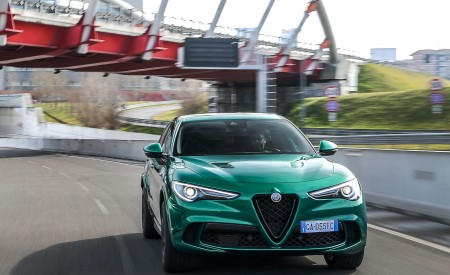 2020 Alfa Romeo Stelvio Quadrifoglio Front Wallpapers 450x275 (5)