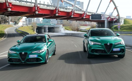 2020 Alfa Romeo Stelvio Quadrifoglio and Giulia Quadrifoglio Wallpapers 450x275 (8)