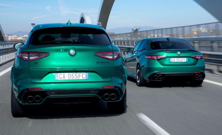2020 Alfa Romeo Stelvio Quadrifoglio and Giulia Quadrifoglio Wallpapers 450x275 (11)