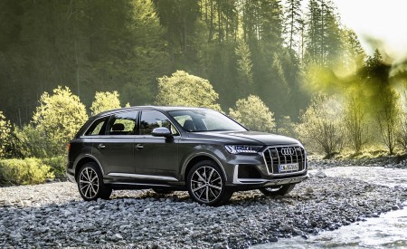 2021 Audi SQ7 TFSI (Color: Daytona Grey) Front Three-Quarter Wallpapers  450x275 (12)