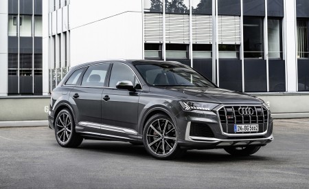 2021 Audi SQ7 TFSI (Color: Daytona Grey) Front Three-Quarter Wallpapers 450x275 (16)
