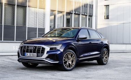 2021 Audi SQ8 TFSI (Color: Navarra Blue) Front Three-Quarter Wallpapers 450x275 (20)
