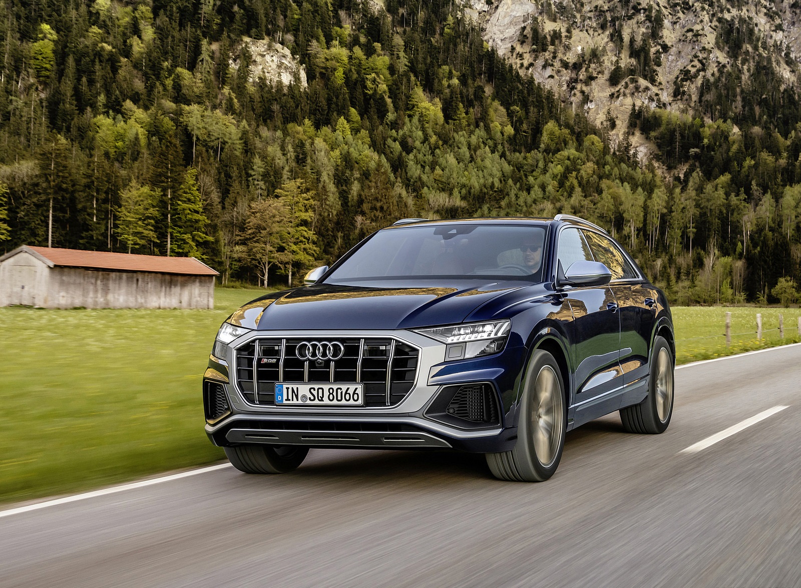 2021 Audi SQ8 TFSI (Color: Navarra Blue) Front Three-Quarter Wallpapers (15)