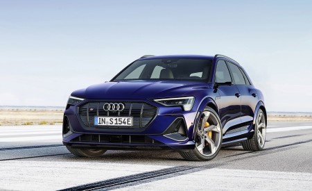 2021 Audi e-tron S (Color: Navarra Blue) Front Wallpapers 450x275 (3)