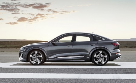 2021 Audi e-tron S Sportback (Color: Daytona Gray) Side Wallpapers 450x275 (74)