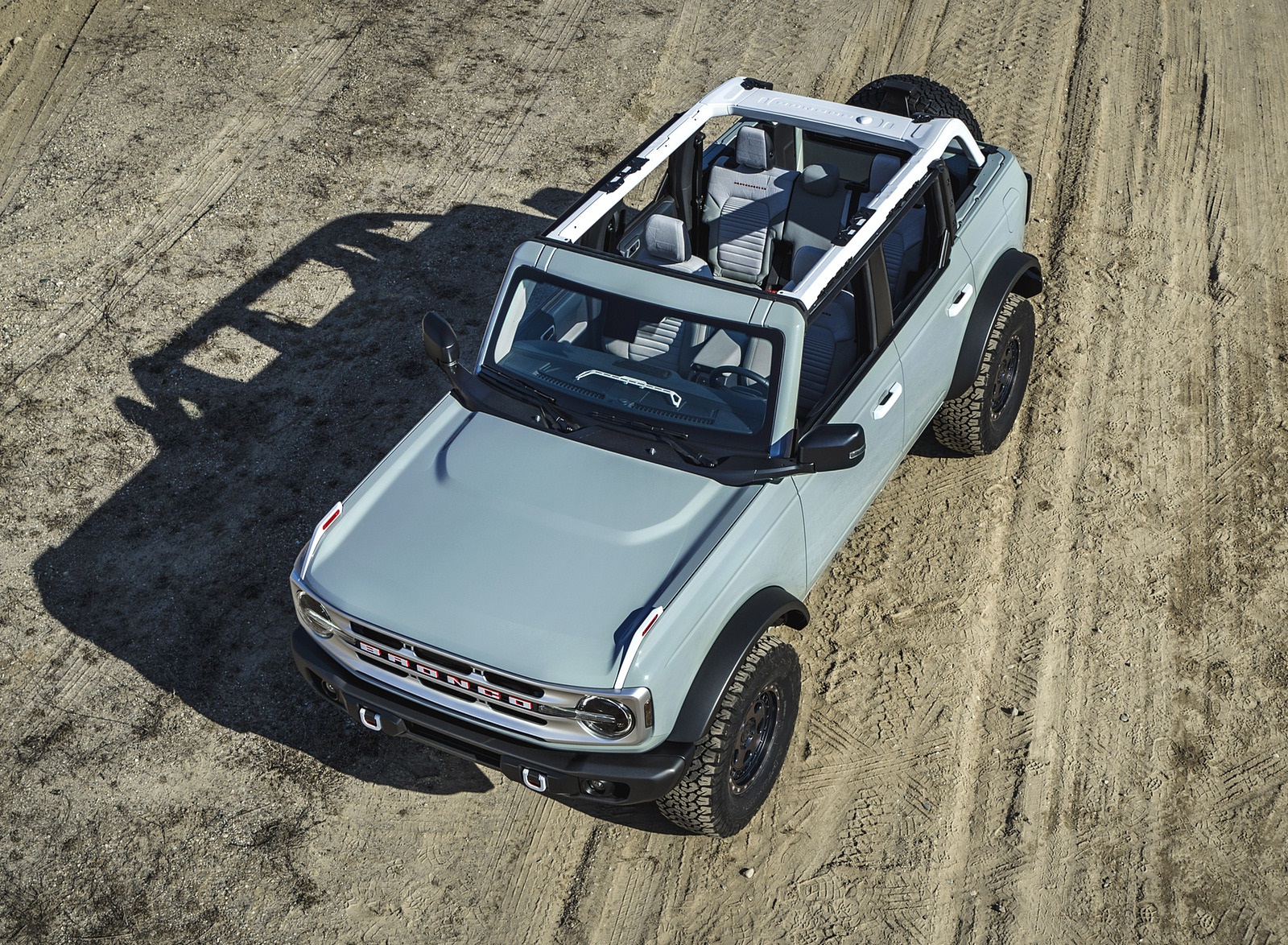 2021 Ford Bronco Badlands Four-Door (Color: Cactus Gray) Top Wallpapers  (12)