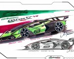 2021 Lamborghini Essenza SCV12 Design Sketch Wallpapers 150x120 (28)