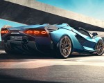 2021 Lamborghini Sián Roadster Rear Three-Quarter Wallpapers 150x120