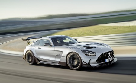 2021 Mercedes-AMG GT Black Series (Color: High Tech Silver) Front Three-Quarter Wallpapers 450x275 (113)